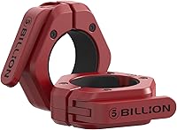 Vista 8 de Abrazaderas olímpicas de barra de 2 pulgadas (par) collares de barra para levantamiento de pesas seguro, clips de peso de liberación rápida