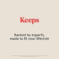 Vista 6 de Champú Keeps para la pérdida de cabello en hombres con biotina - Champú anticaspa y para el crecimiento del cabello para hombres - Bloqueador de DHT