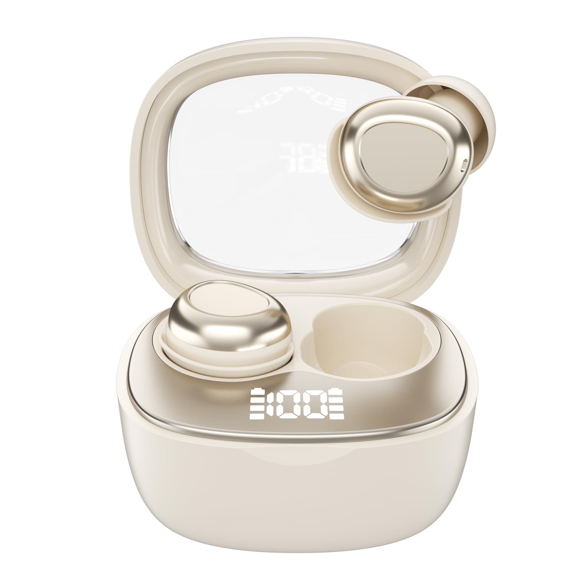 Sleep Ear Buds 2025 True Wireless Earbuds Ultra-Mini Bluetooth 5 4 Earbuds for Side Sleepers 53H Play Hi-Fi