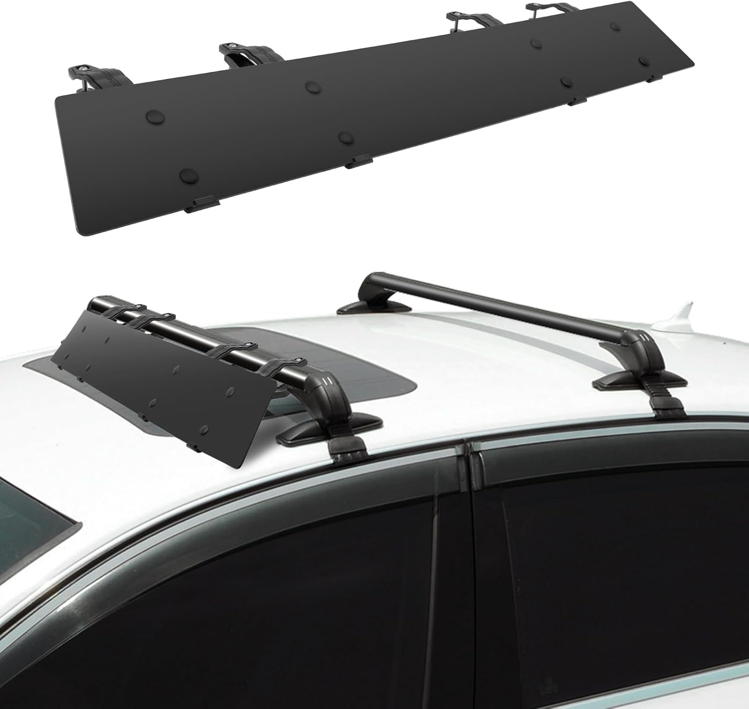 106cm/42'' Roof Rack Fairings Wind Noise Reducer Roof Rack Crossbar Wind Fairing Fits Most Factory Bars Compatible with Honda Civic Toyota Camry Mercedes-Benz Mazda Subaru