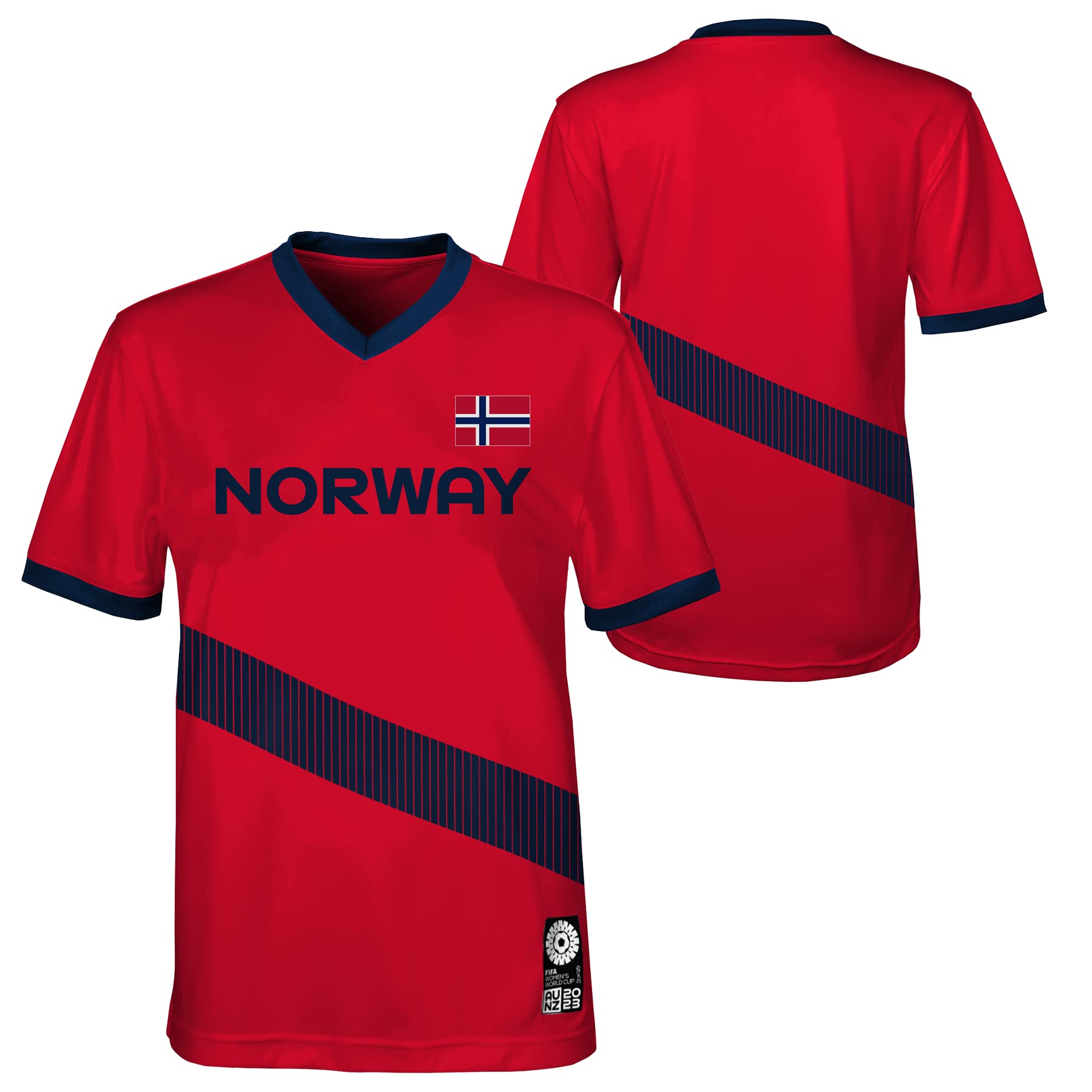 FIFA Maglia Ufficiale 2023 Coppa del Mondo di Calcio Femminile della Squadra Giovanile, Norvegia Maglietta Unisex - Adulto (Pacco da 1) - 2