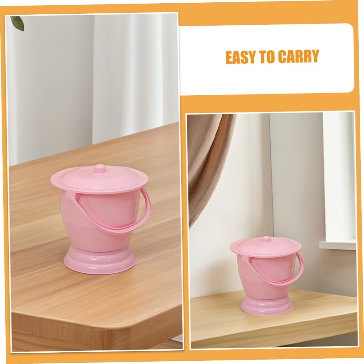 Multi-function Boys and Girls Urinal Potty Travel Pee Potty Lid Sturdy Plastic Chamber Pot for Toddlers Bedside