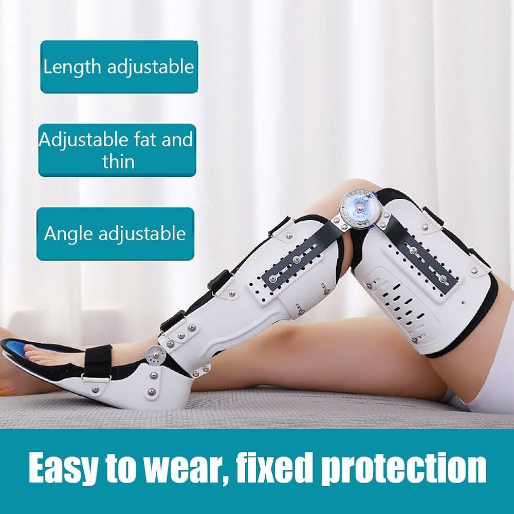 Amazon.co.jp: 膝関節固定金具 下肢脚骨折金具 -10°-120°角度