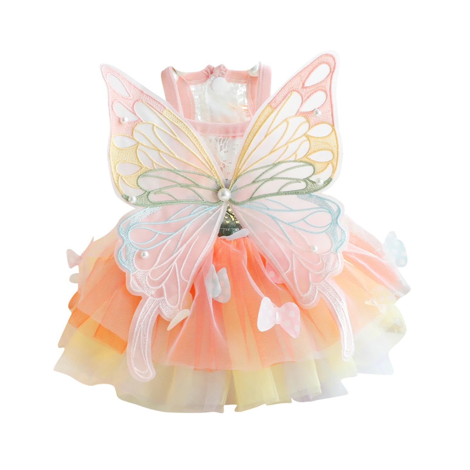 Robe pour chiot et costume papillon pour les fêtes de famille