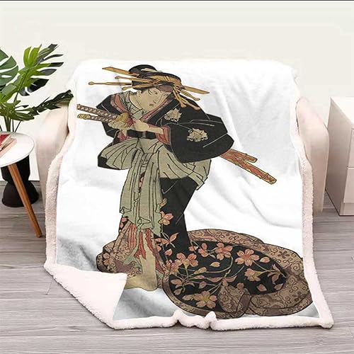 Miniatura 9 de Cobijas Calientes para Invierno - Cobijas cómodas con estampado escénico, suaves, de felpa, esponjosas, para cama de campamento, tamaño pequeño,