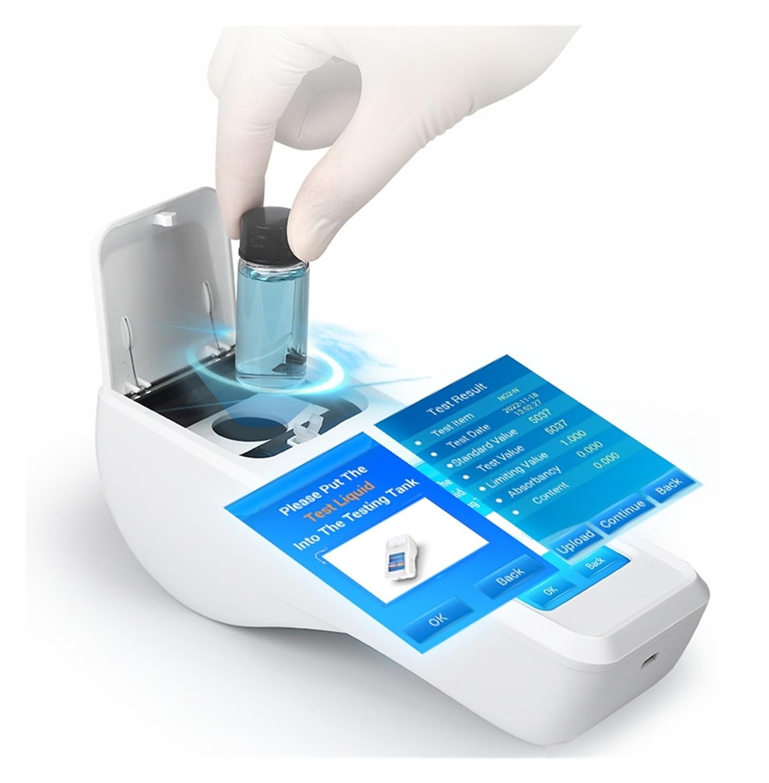 Detector de calidad del agua portátil, analizador de oxígeno disuelto, nitrógeno, amoniaco, instrumento de análisis de agua multiparámetro Alta sensibilidad(HM-SS9)