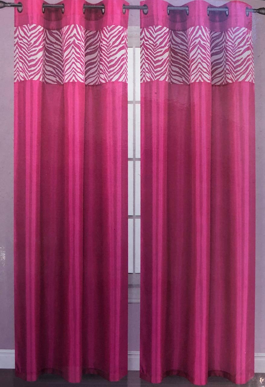 Pink Zebra Print Curtains Curtains & Drapes 2023