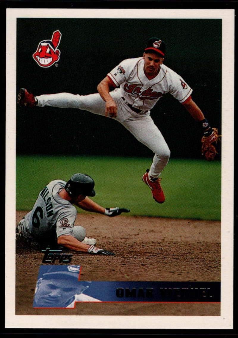 1996 Topps #84 Omar Vizquel Cleveland Indians Baseball NM-MT