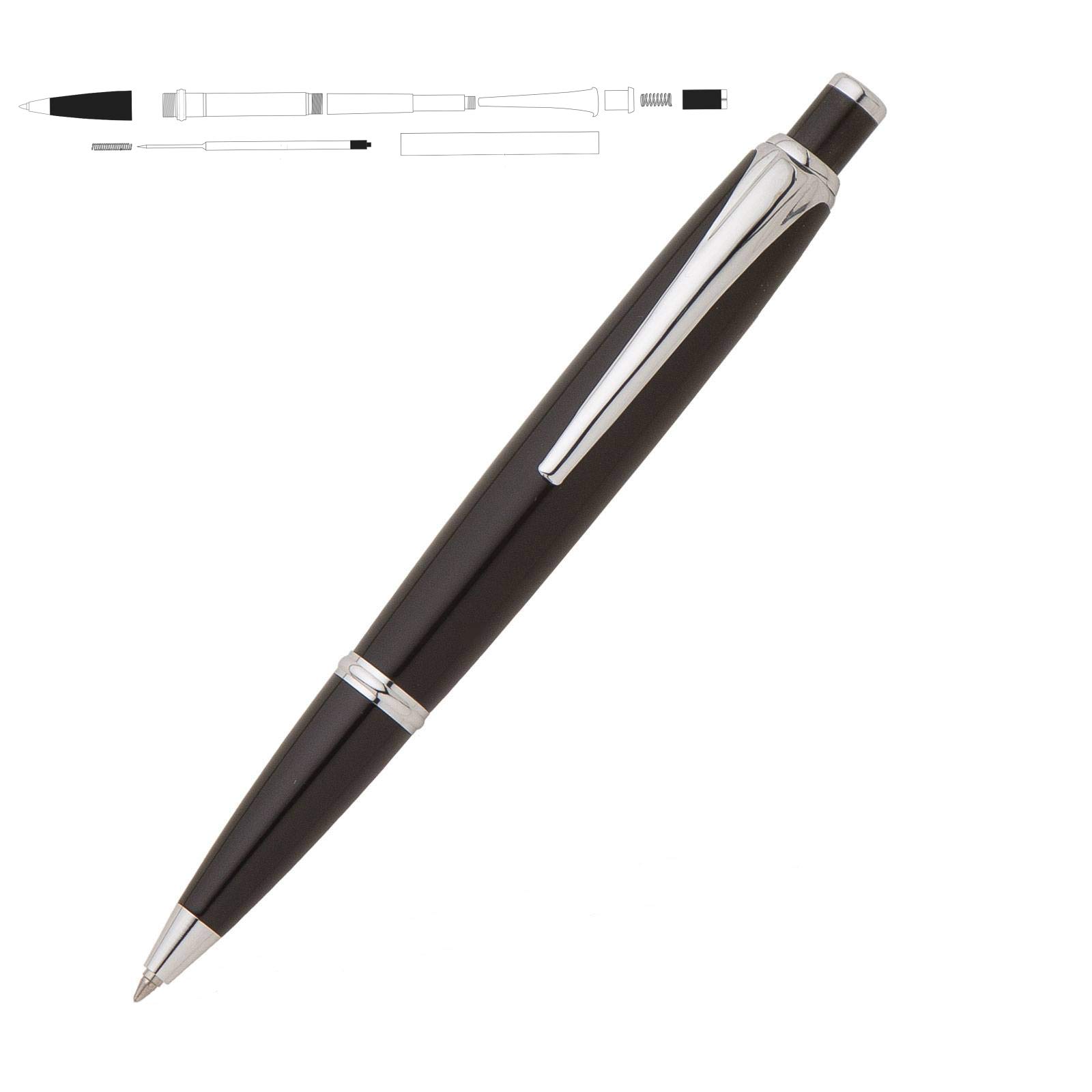 Penn State Industries PKJPENCH The Compson Click Ballpoint Pen Kit Woodturning Project (5, Chrome)