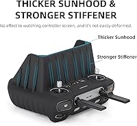 Vista 3 de Silicone 2 in 1 Sun Hood for DJI RC Remote Control, Controller Protector Cover for Mini 3 / Mini 3 Pro/Mavic 3/Mavic 3 Pro/Mavic 3 Classic/AIR 2S