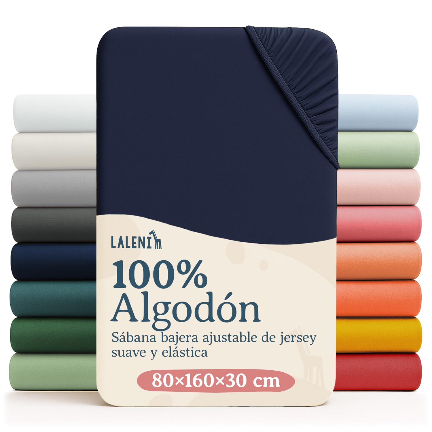 Laleni Sabana Bajera 60to70x120to140x15cm Oeko-Tex - sabanaja Bajera 100% Algodon para Cama de Infantil Set de 2-Ropa de Cama Infantil - para Cuna Bebe Color Moonlight Grey - Gris — view 78