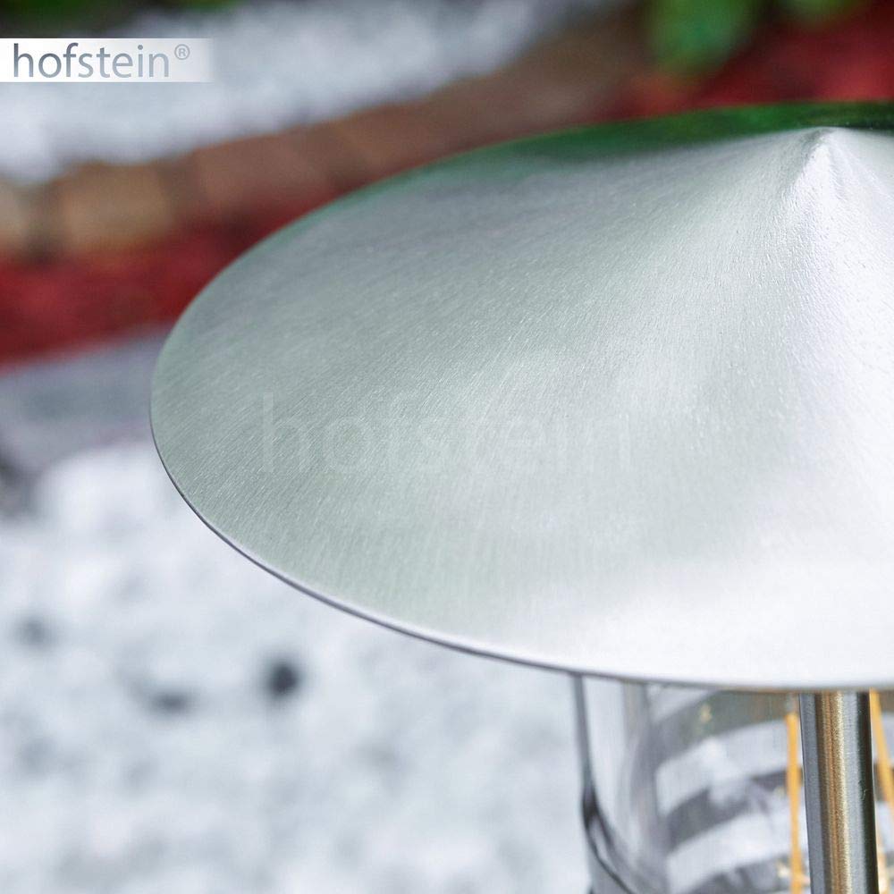 Brushed steel 43 cm outdoor post light : Amazon.de: Lighting