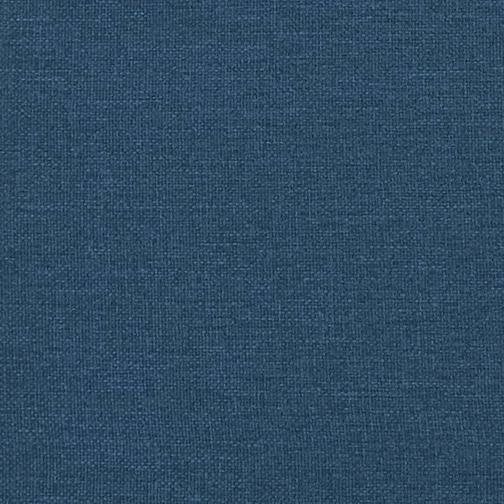 Sillón giratorio, azul, 71 x 91 x 105 cm, poliéster, chaise longue plegable, reposapiés, salón, oficina