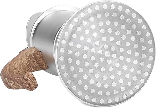 Miniatura 9 de Cafetera moka plateada, cafetera de café expreso para estufa, cafetera clásica italiana para expreso, moka, café cubano, capuchino, café con leche y