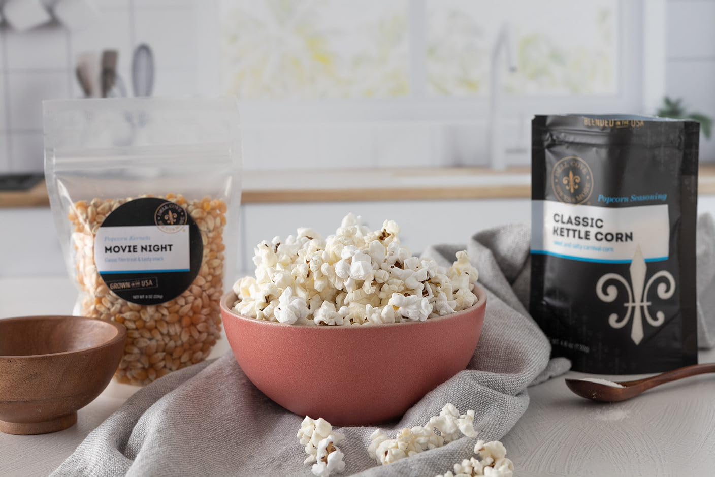 Dell Cove Spices | Custom Popcorn Snacks Pick Your Own Gift Set of 4 | Non-GMO & Gluten Free Popcorn Accessories