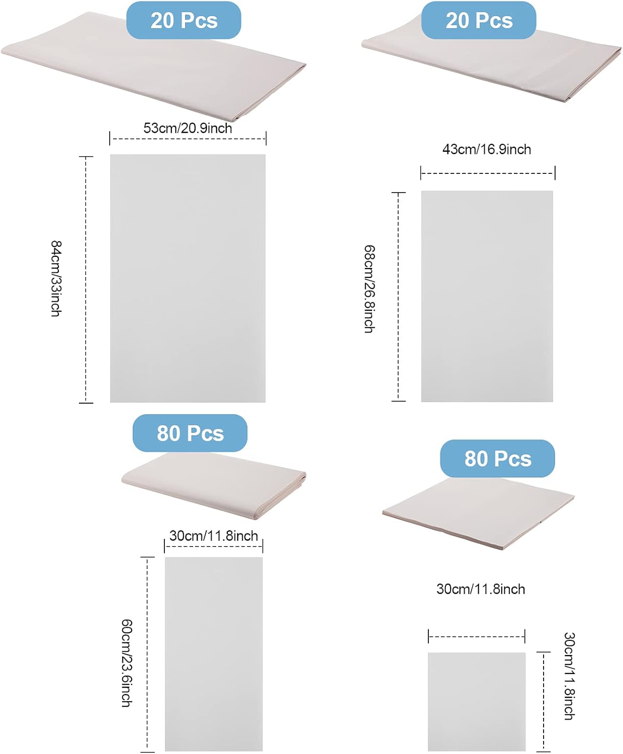 200 Pieces 4 Sizes Newsprint Wrapping Paper for Mobile and Transportation Tableware and Glass Packaging Storage and Mobile Supplies, 33 x 21 Inch, 27 x 17 Inch, 24 x 12 Inch, 12 x 12 Inch : Industrial & Scientific