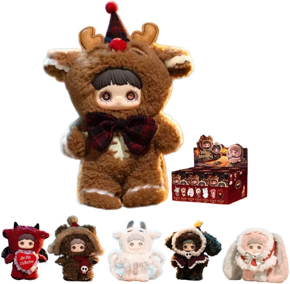 MayMei Winter Nativity Series Plush, Blind Box, Whimsical Cute Shape, Approx. 7.9 - 8.7 inches (20 - 22 cm), Bag Keychain, Collection Toy, Birthday Gift, Random 1 Piece