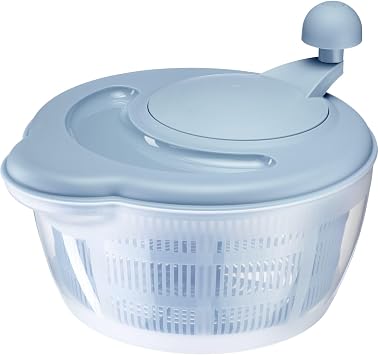 Westmark 2432224B Salad Spinner Capacity 5 Litres Diameter 26 cm Plastic BPA-Free Fortuna Blue Standard