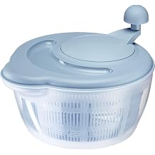 Westmark 2432224B Salad Spinner Capacity 5 Litres Diameter 26 cm Plastic BPA-Free Fortuna Blue Standard