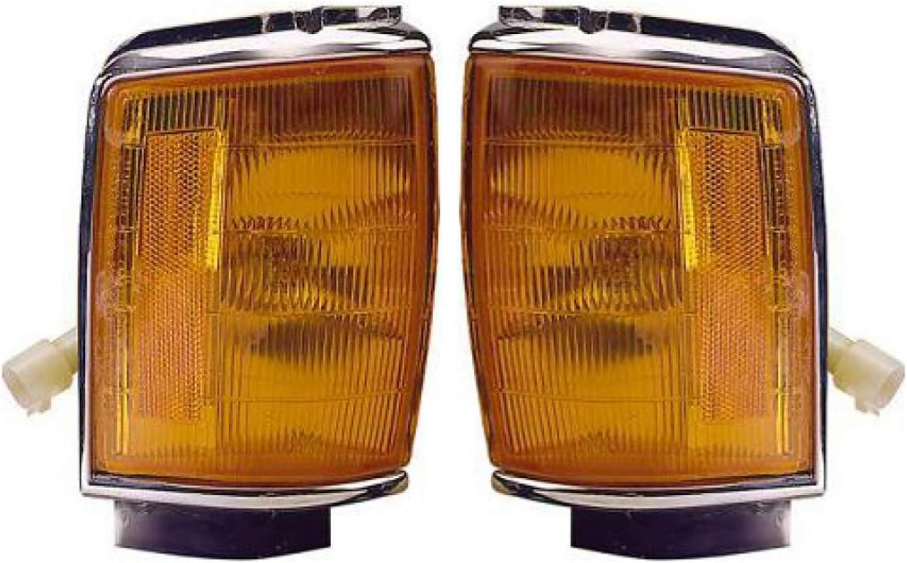 For Toyota Pickup 2/4WD/4Runner 1984-1986 Park/Cornering Light Assembly Pair Driver and Passenger Side Chrome | TO2520114 | TO2521116 | 81620-89145