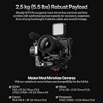 Hohem iSteady MT3 Pro Stabiliseur Gimbal pour appareil photo/appareil photo d'action/Smartphone (pour Canon/Sony/Nikon/Fujifilm/Lumix/) AI Suivi avec télécommande amovible en direct, 2.5kg Charge utile,4-in-1 Compatibilité