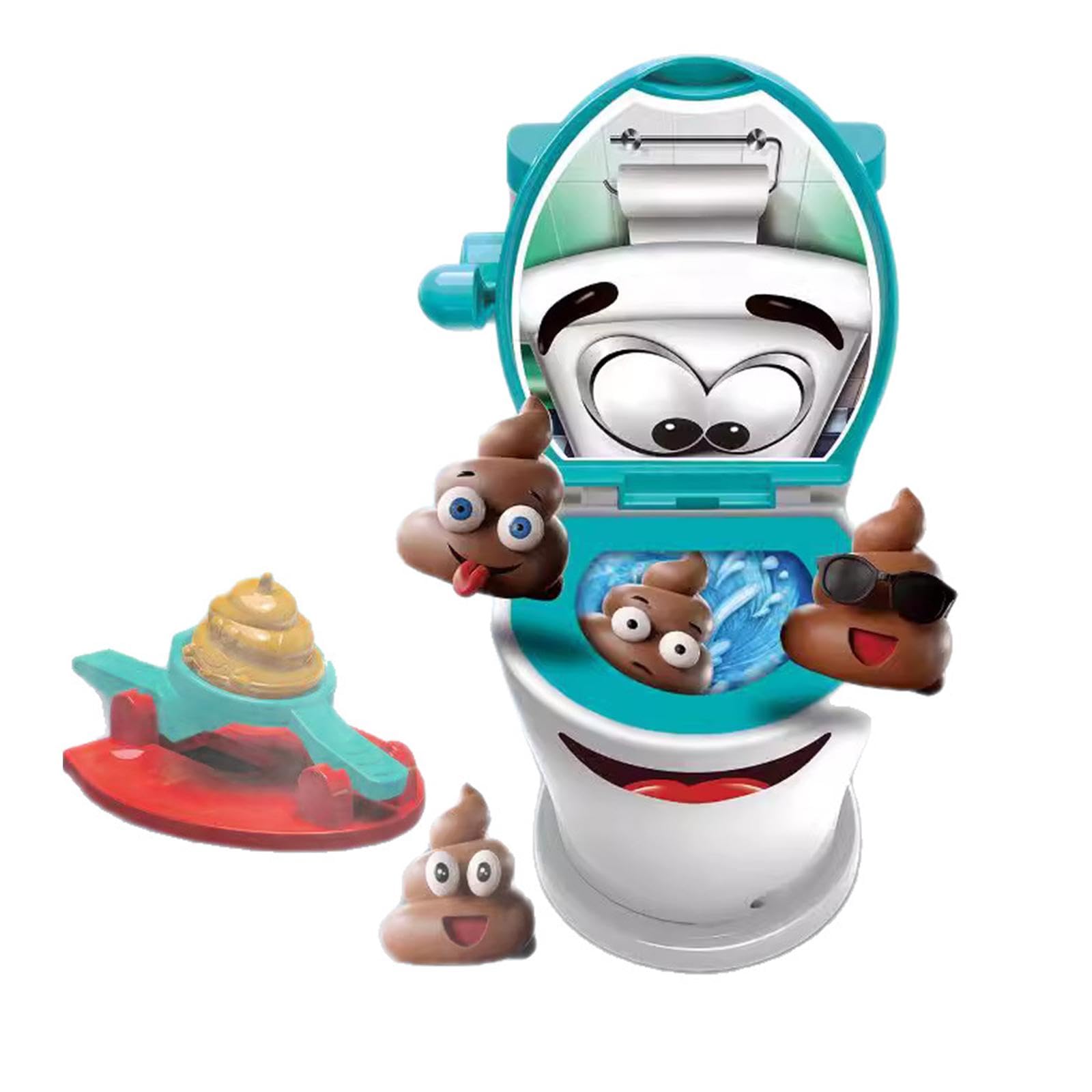 Toilet Game Toy Simulation Toilet Ejection Toy for Children Boys and Girl