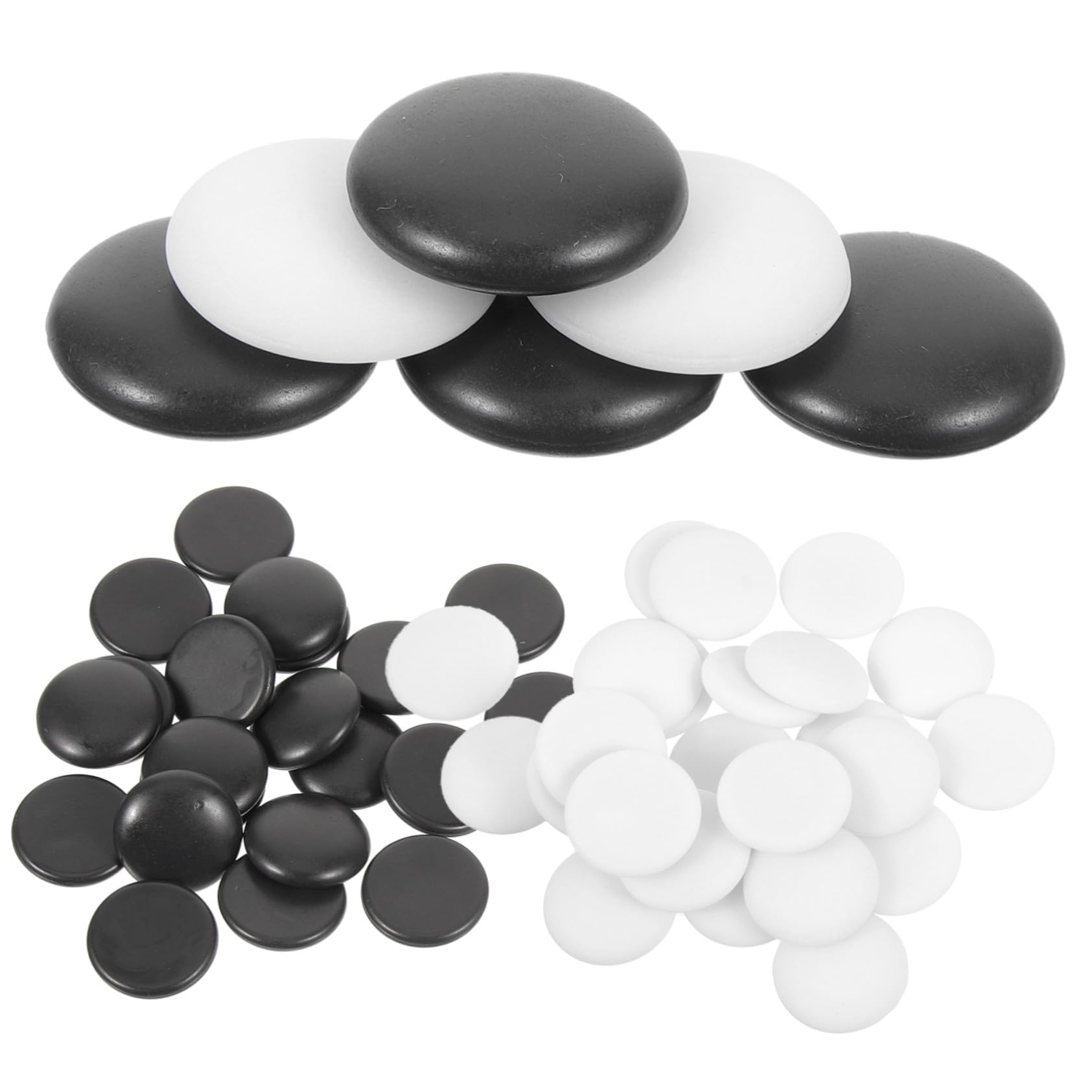 Set di 360 Pedine per Gioco Go in Melamina Resistente, Liscie e Facili da Conservare, per Scuola e Giochi di Società Creativi
