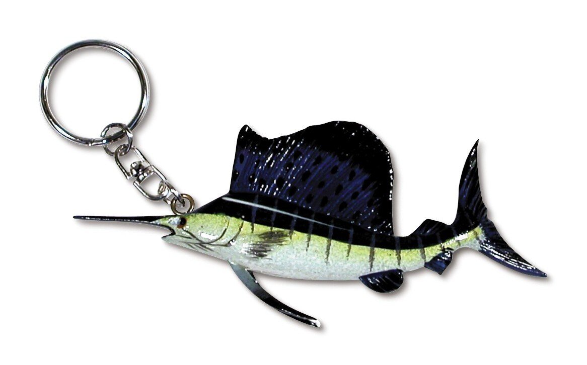 XLHand Painted Sailfish Key Chain