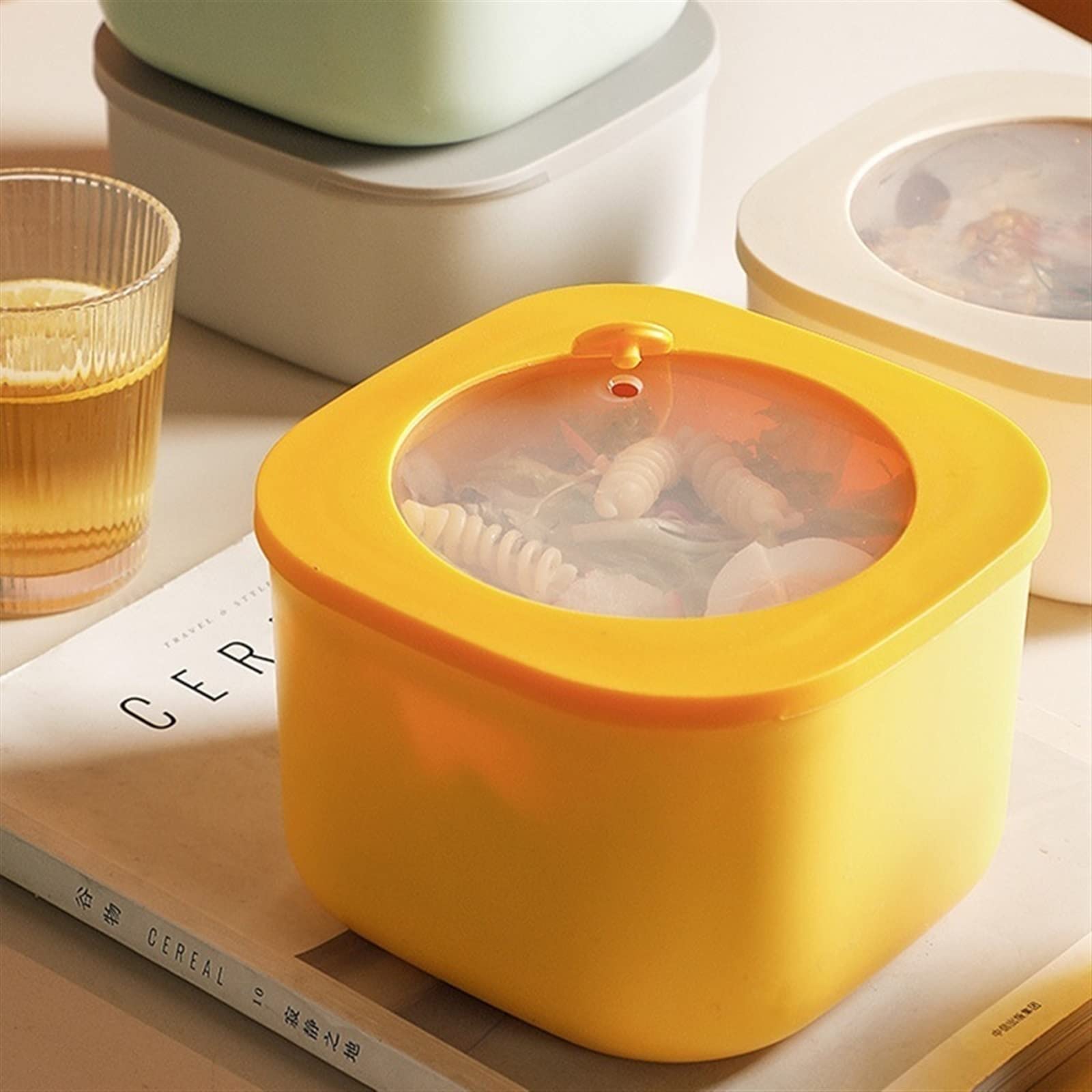 Lonchera de almacenamiento para alimentos, prácticos recipientes para oficina y escuela, conservación fresca, ideal para preparar comidas y almuerzos sobre la marcha