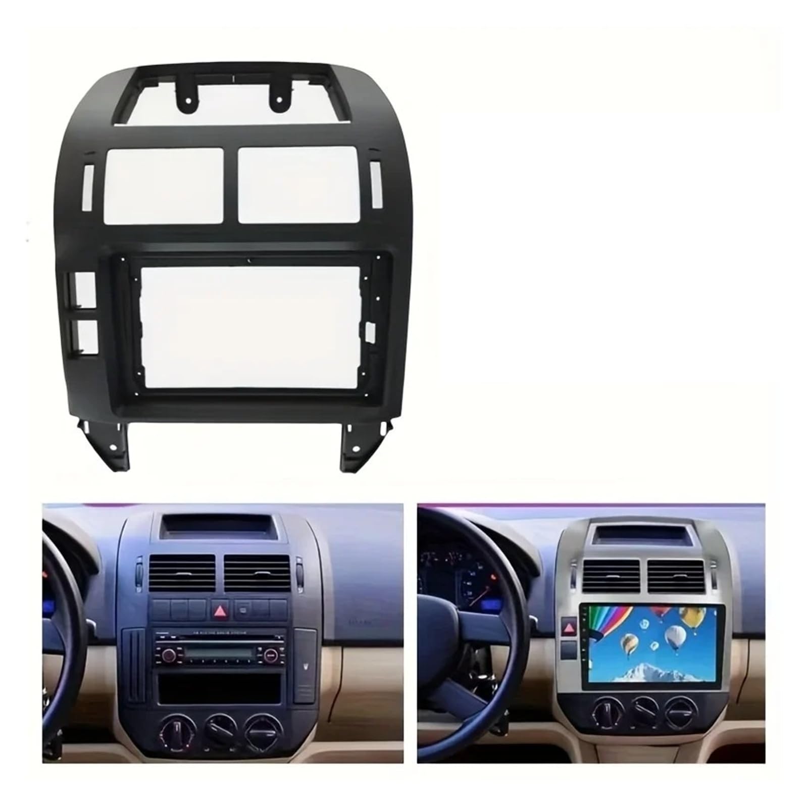 Mascherina Autoradio Cornice Stereo Lettore Multimediale Android da 22,86 Cm 2004 2005 2006 2007 2008 2009 2010 Fascia per Auto per Navigazione Dash Kit Telaio