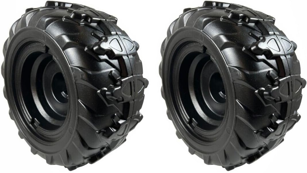 Replacement for Jurassic (2) Genuine Power Wheels 3900-6454 Black Wheel For OEM