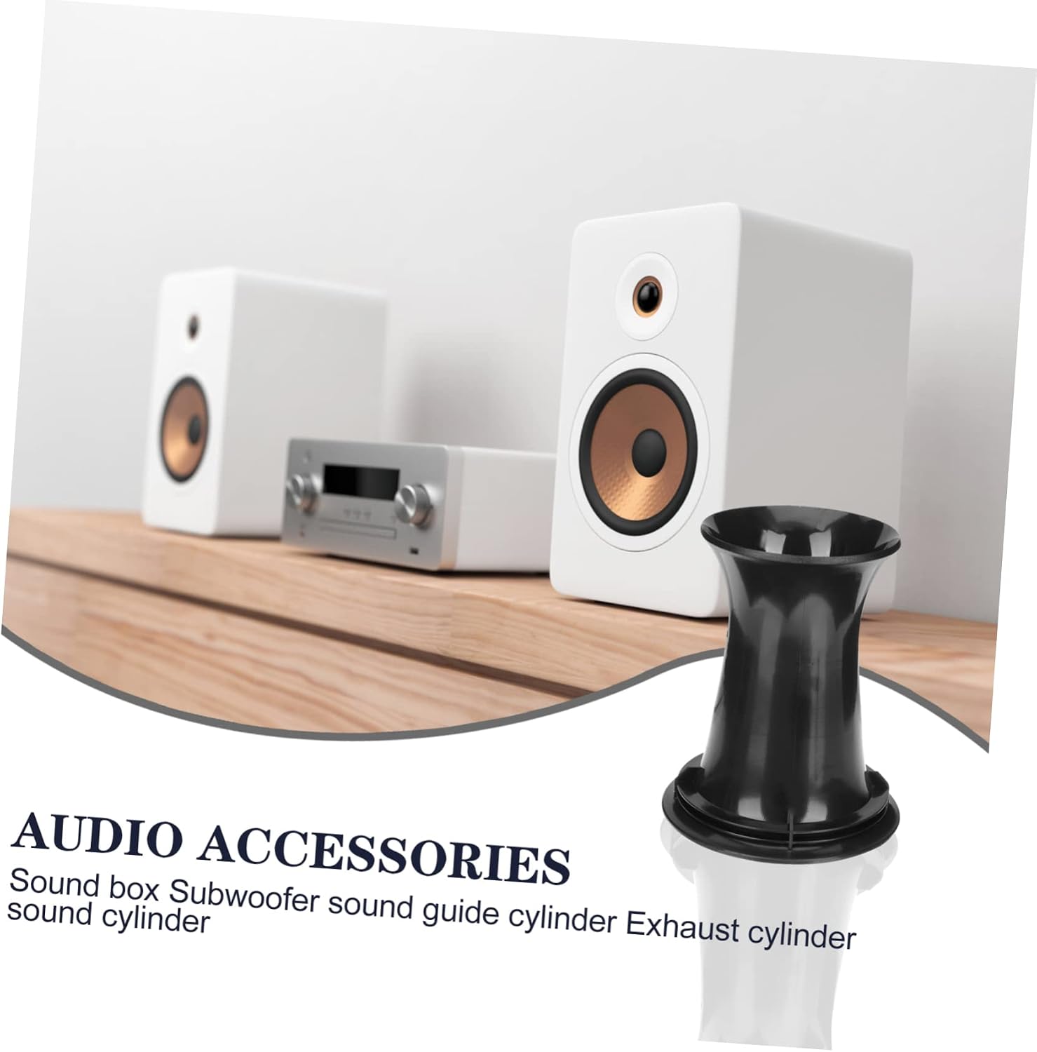 Gadpiparty 8pcs Speaker Cabinet Port Tubes Long Speaker Fabric Black Air Port Voice Outlet Accessories for Subwoofer
