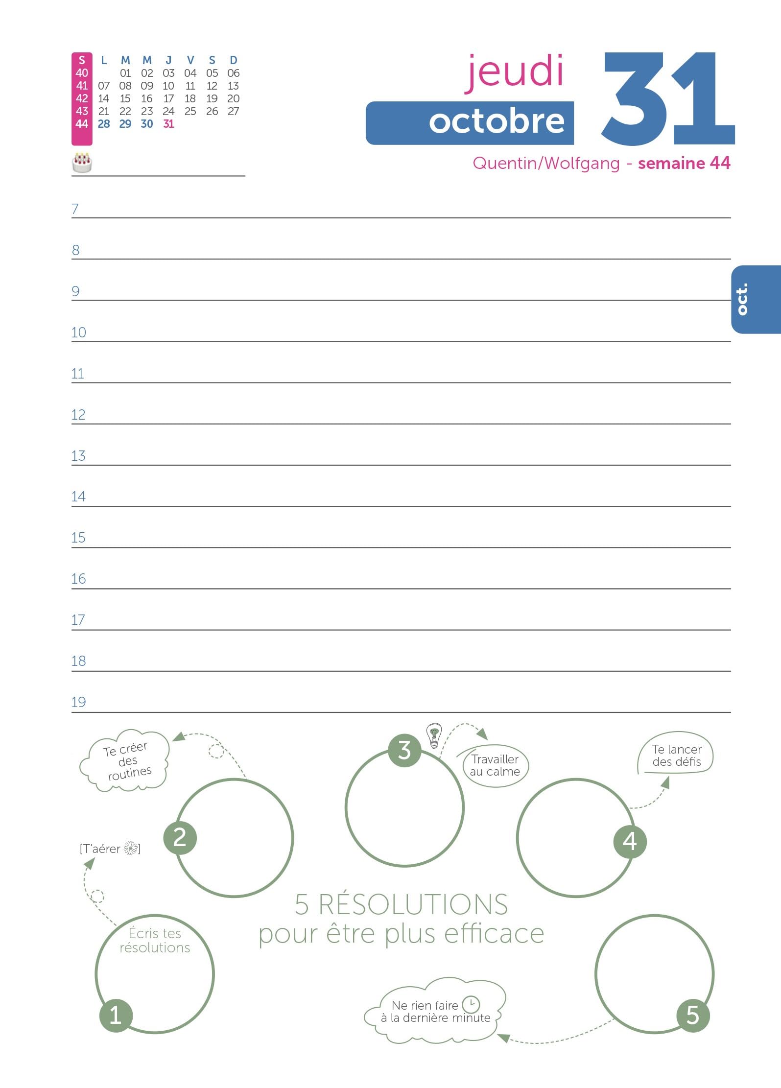 L'ETUDIANT Umweltfreundlicher Schülerkalender 2024-2025, Umschlag aus Kraftpapier und Rückseite aus Stoff, 15 x 20 cm, täglich
