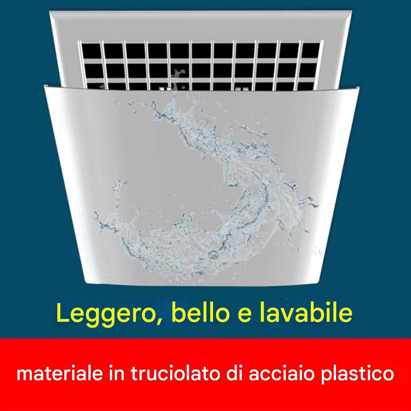 Deflettore Per Bocchetta Condizionatore Diffusore Paravento Regolabile | Deflettore Quadrato Per Condotti D'Aria Per AC Centrali, Bocchette A Soffitto, Unità A Finestra, Scantinati, Garage,