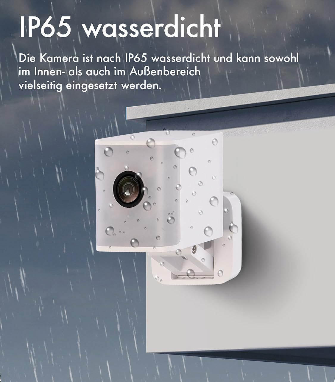 7links WLAN Kamera außen: 2er-Set wetterfeste Dualband-IP-Außen- und Innen-Kameras, 4 MP, IP65 (Außenkamera WLAN, Überwachungskamera innen, PC)