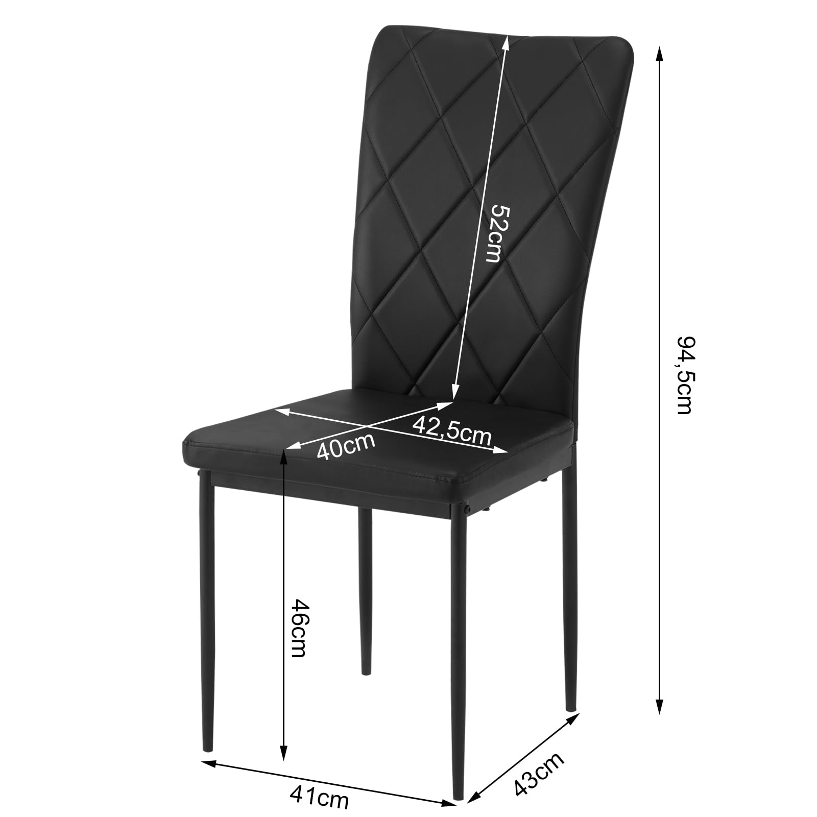 Set van 6 eetkamerstoelen Keukenstoel Stoel M37 ~ kunstleer mat, crème, lichtgekleurde