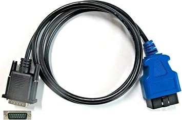 OBD-II OBD2 Cable for Older NEXIQ1 with 15-pin Male Adapter Cable Fits NEXIQ USB Link1 1st Generation 125032 P/N 448013 or 441013 for Isuzu Hino Car Truck Aftermarket Replacement