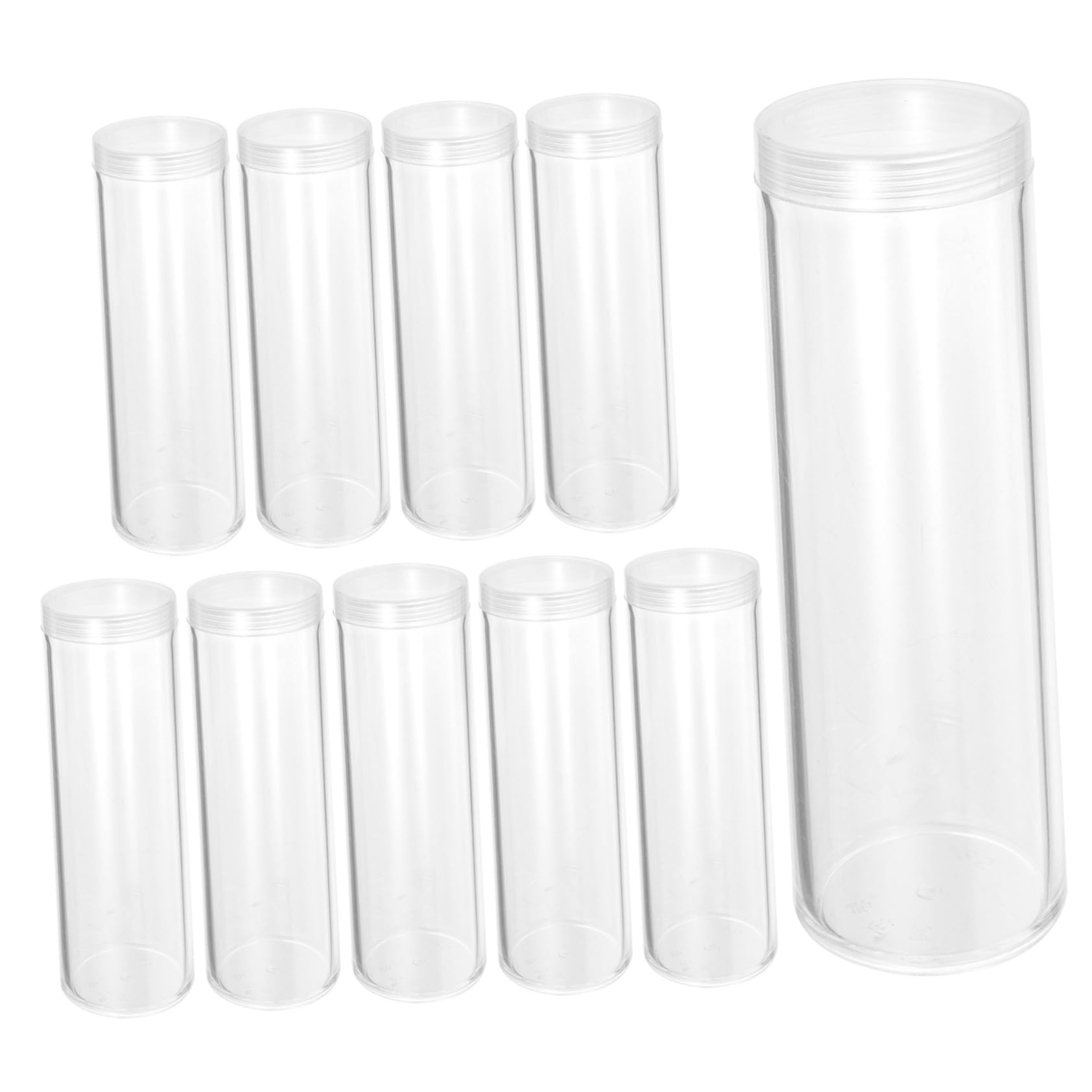 NUOBESTY Lot De 4 Supports pour Tubes en Plastique Capsules De Stockage Conteneurs 10 Pièces X 4