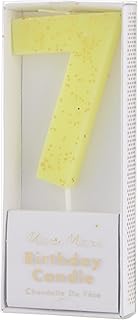 Meri Meri Yellow Number 7 Candle