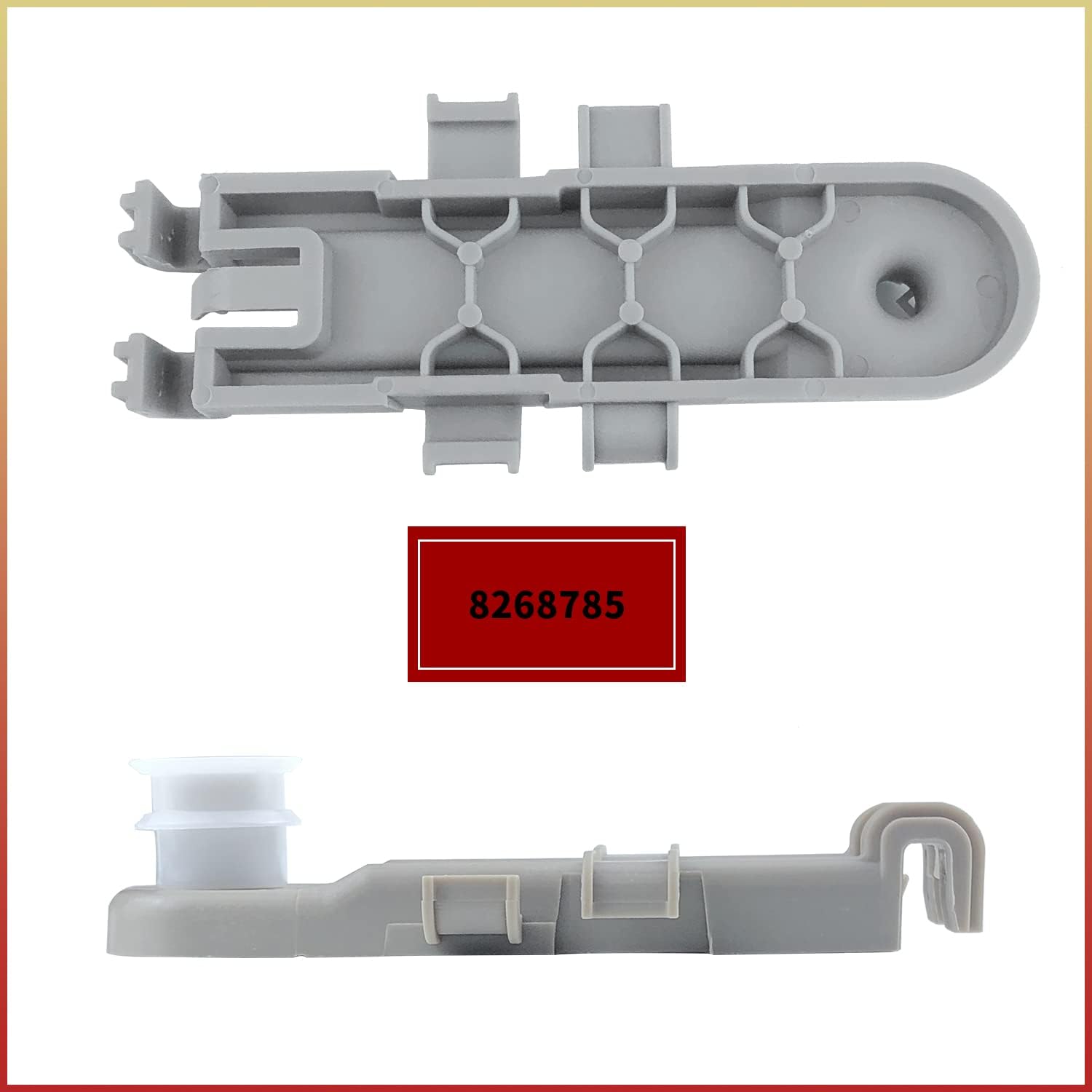 2 pcs 8268785 Dishwasher Upper Rack Wheel Replacement Part Compatible with Whirlpool KitchenAid Dishwashers Upper Dishrack Wheel Mount- Replaces WP8268785 8268785 PS11745464 AP6012257