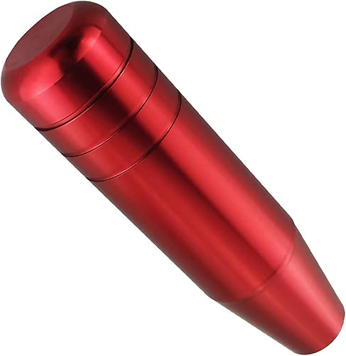 Miniatura 7 de Abfer - Palanca de 5" de palanca de cambios roja, pomos de palanca de cambios de aleación de aluminio con peso, mango de palanca de cambios de metal
