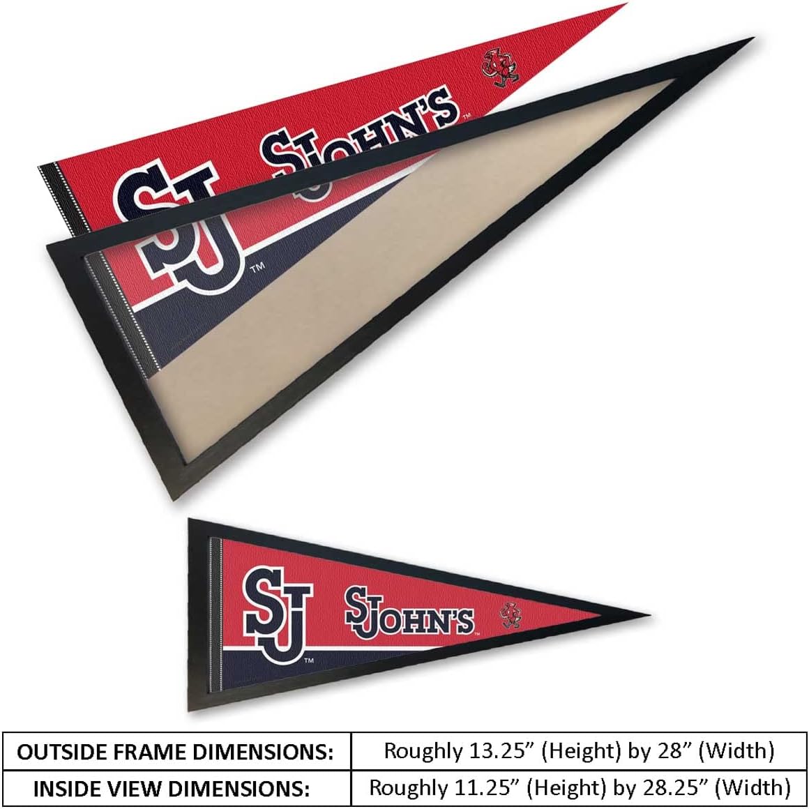 College Flags & Banners Co. St. Johns and Wood Pennant Frame