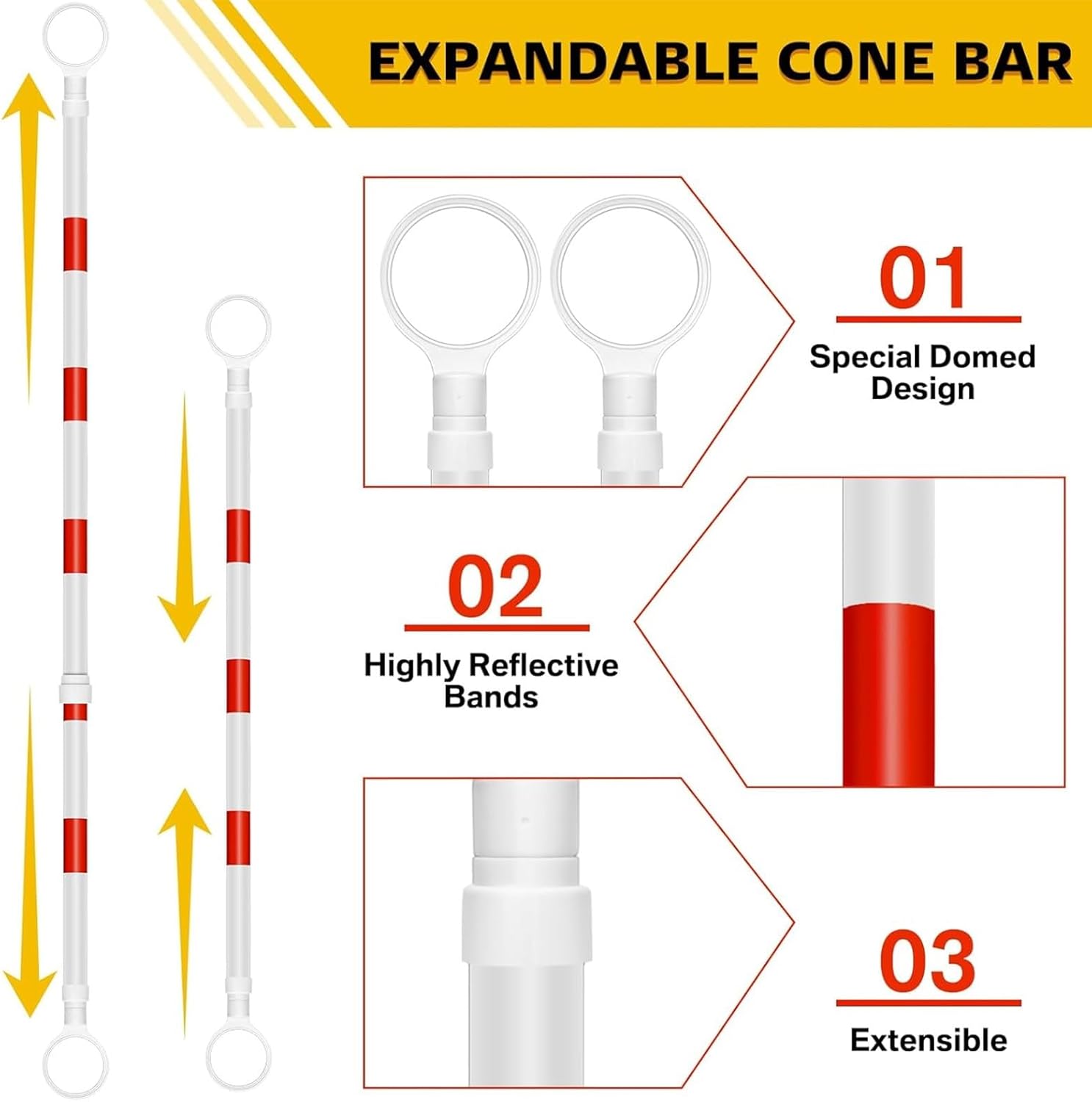専用ページ19点 スライドバーWG コーンバー伸縮タイプ 白／緑反射 122336