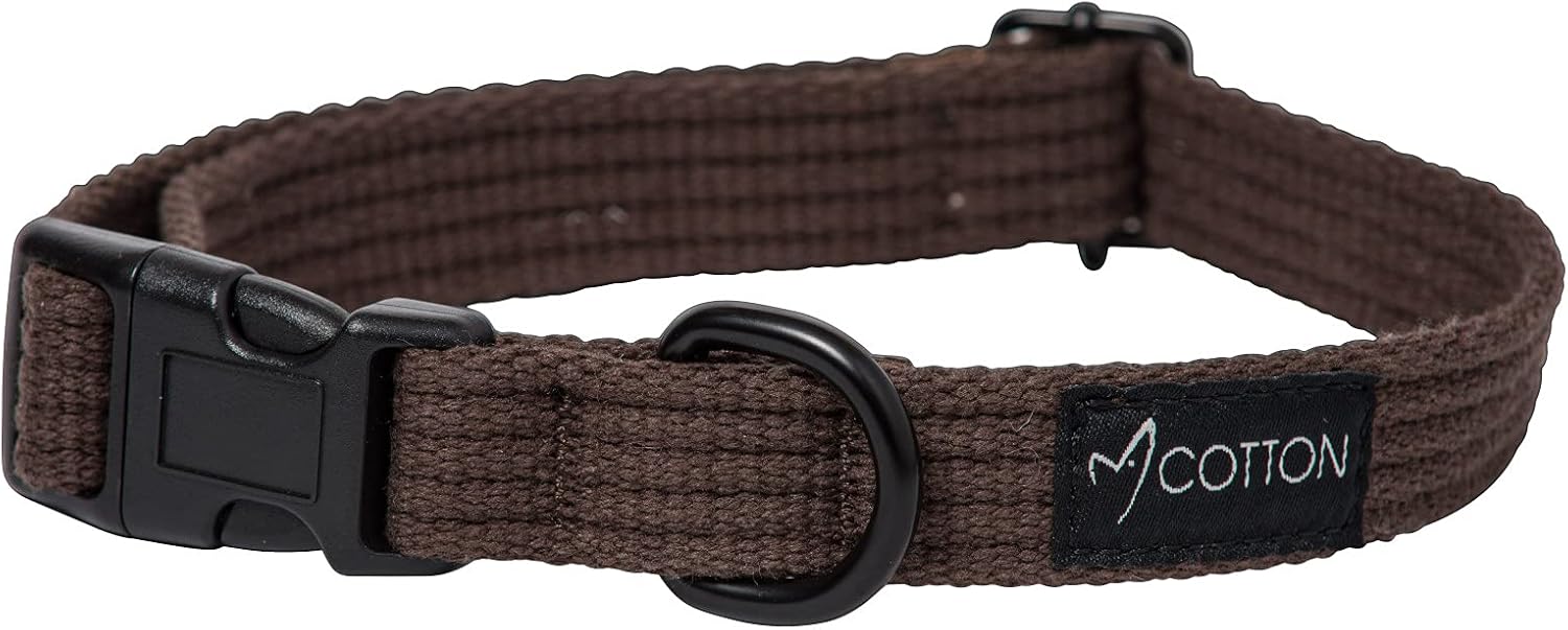 Gorpets Gor Cotton Dog Collar Small Brown 28-40 cm x 1.5 cm