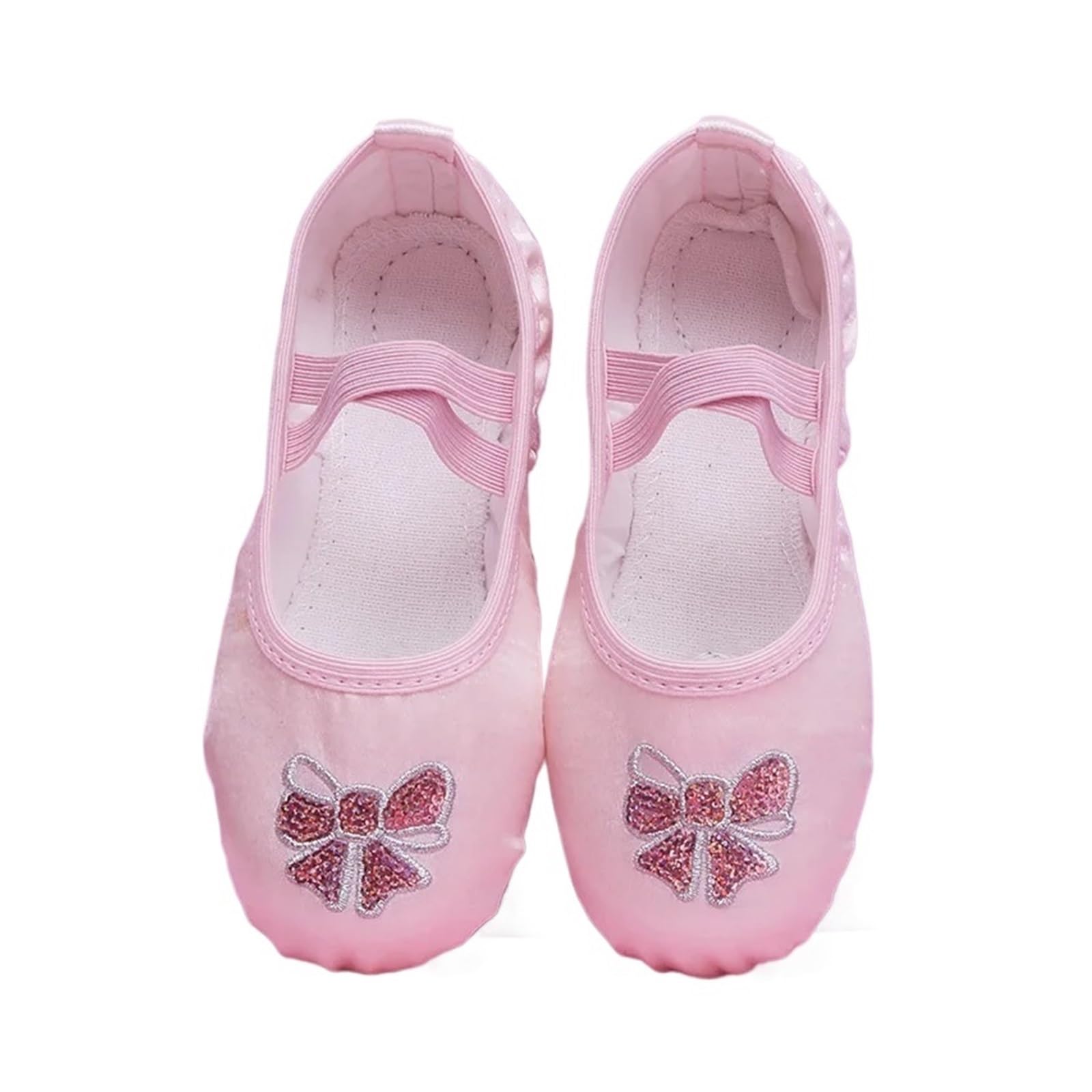 Tanzschuhe Damen Pailletten-Satin-Ballettschuhe for Kinder mit weicher Sohle, for das Tanztraining von Mädchen, Yoga-Körperbau