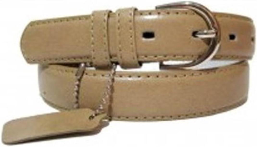 Genuine Leather Women's Dress Belt Basic Colors Khaki XL
