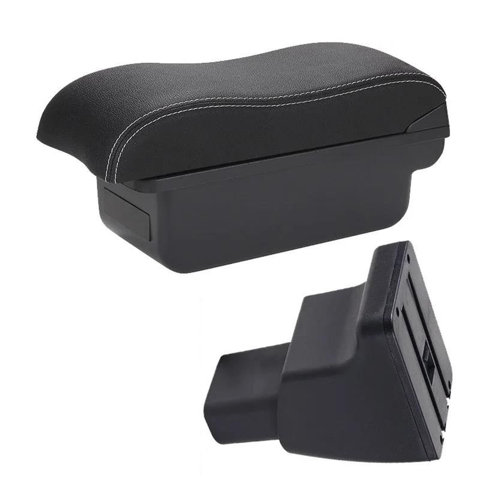 Hjkdsz Type C For Hyundai I10 Car Armrest Storage Box Curved Surface Center Console Organizer Double Layer Accessories(Type C)