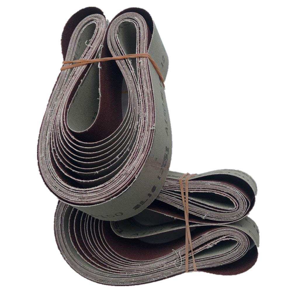 10 piezas 686 * 50 mm banda abrasiva de lijado para pulido de madera y metal suave, 800