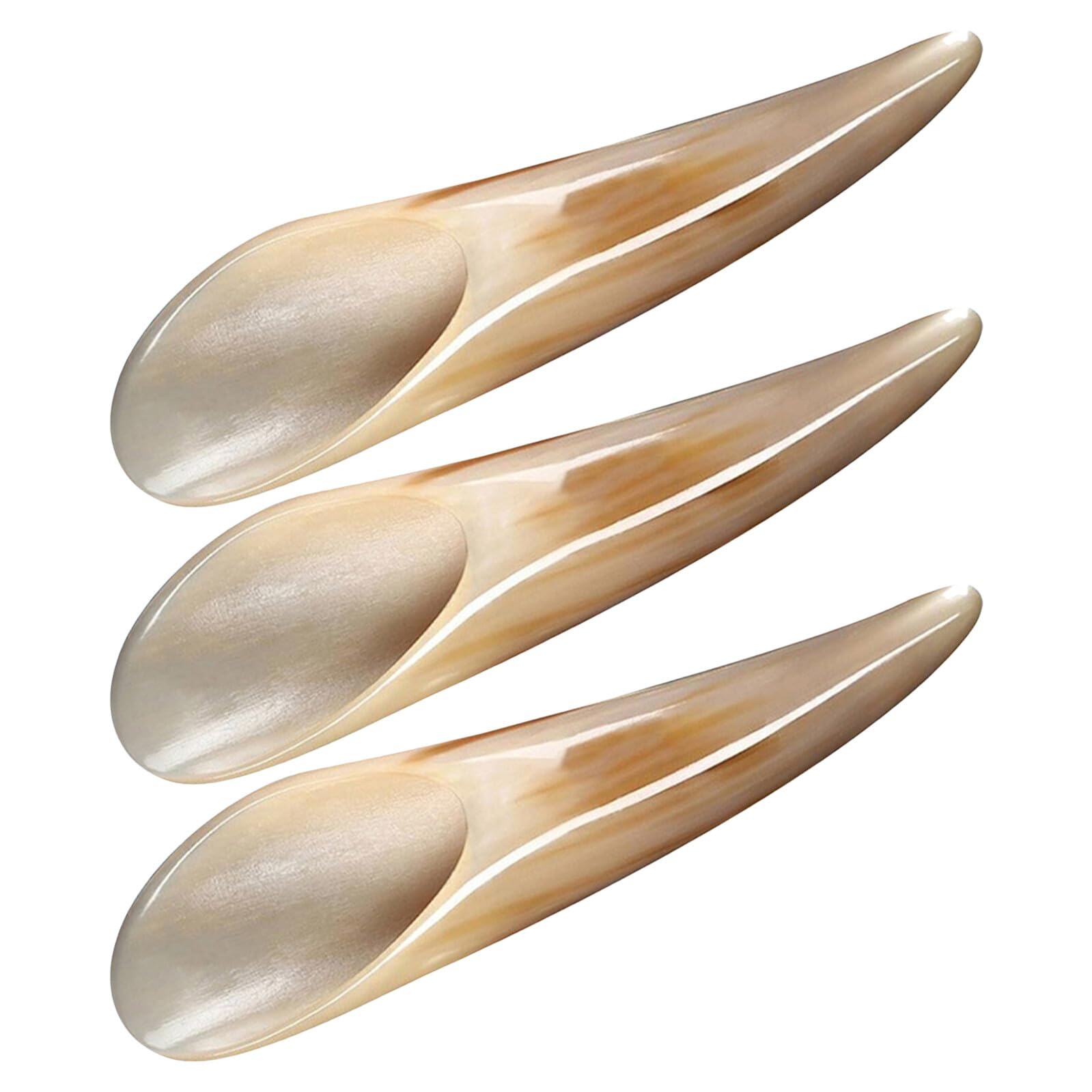3pezzi Strumento Gua Sha in Corno di Bue per Viso Massaggiatore Portatile per Viso e Corpo Strumento Raschiante per Massaggio