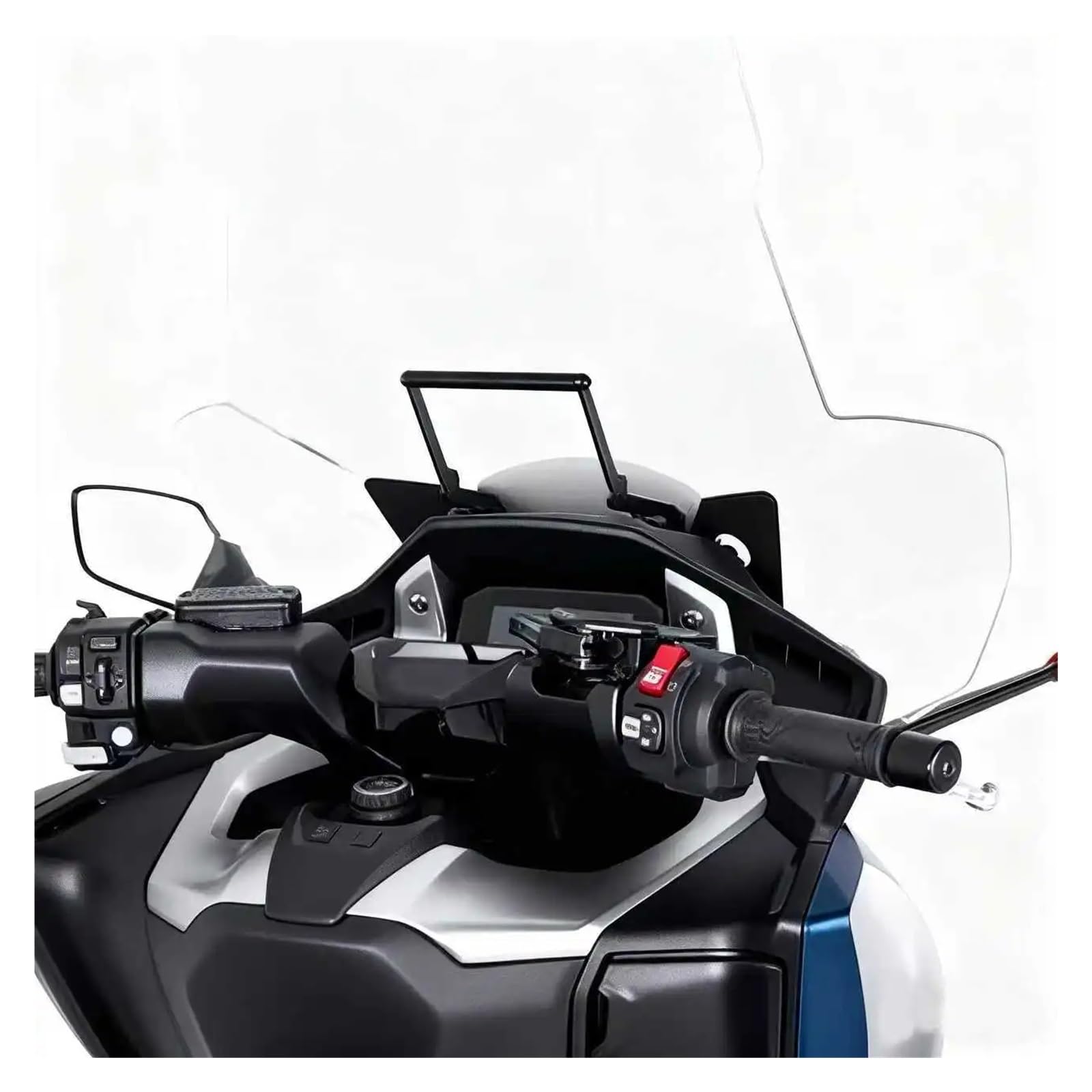 Barra Soporte Navegación para Forza 750 para NSS 750 2025-2026 Soporte para GPS Motocicleta Incluye Kit para Cámara Salpicadero para Teléfono Móvil(A)